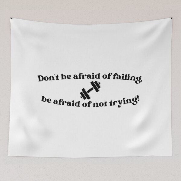 Item preview, Don't be afraid of failing, be afraid of not trying! designed and sold by StudioDina.