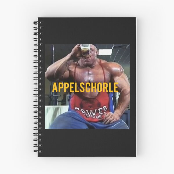 Item preview, Markus Ruhl Bodybuilding Appelschorle Meme Sticker designed and sold by BernardoMoreno.