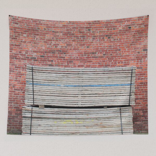 Item preview, A stack of wood flats against a red brick wall designed and sold by Penwortham.