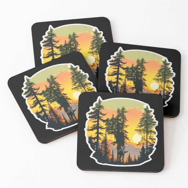 Item preview, Hunter Wandering the Pine Forest at Sunset designed and sold by Ridiculam Toga.