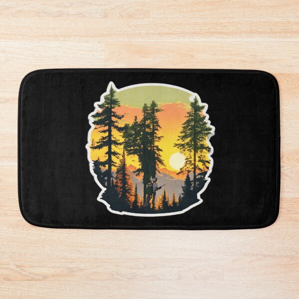Item preview, Hunter Wandering the Pine Forest at Sunset designed and sold by Ridiculam Toga.