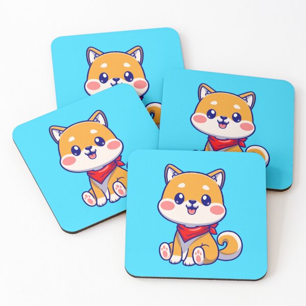 Item preview, Sitting Pretty: Cute Shiba Inu Dog Cartoon designed and sold by hjian8219.