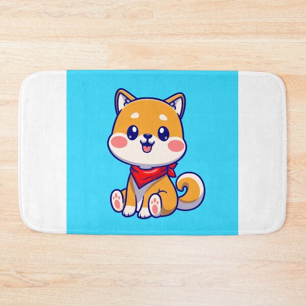Item preview, Sitting Pretty: Cute Shiba Inu Dog Cartoon designed and sold by hjian8219.