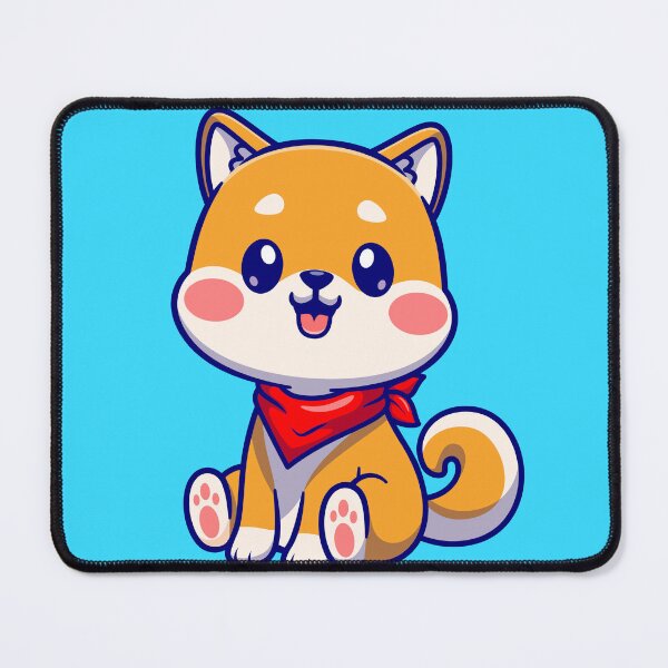 Item preview, Sitting Pretty: Cute Shiba Inu Dog Cartoon designed and sold by hjian8219.