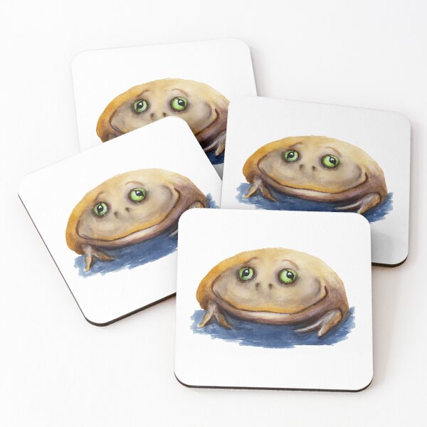 Item preview, Budgett's Frog watercolour painting designed and sold by Funsize-Art.