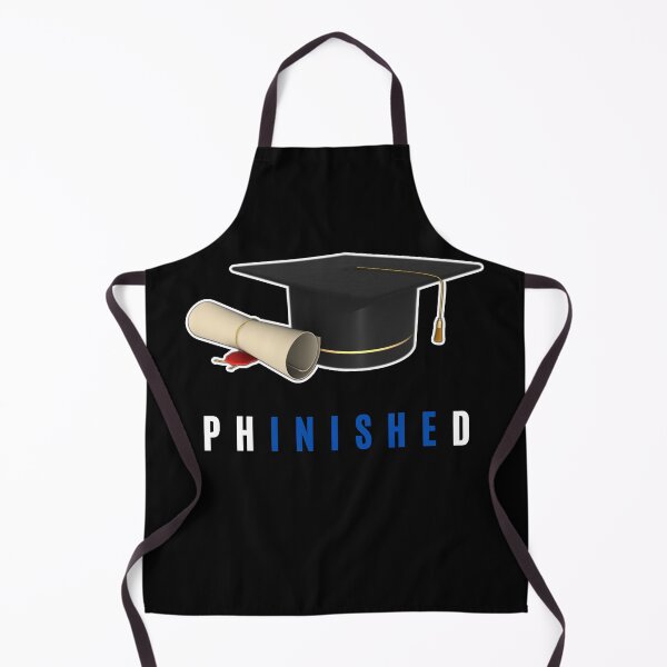 Item preview, Classic PhD graduation design funny with diploma and black hat white and blue text designed and sold by Lady-Frost.
