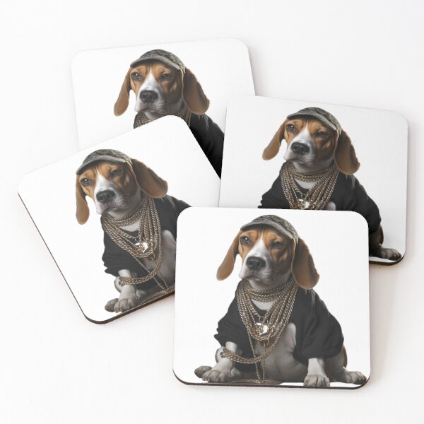 Item preview, Funny Hip-hop Dog in styled fashion designed and sold by Dreamtodream.