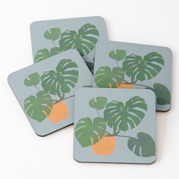 Item preview, monstera interior plant stone designed and sold by alienrabbit.