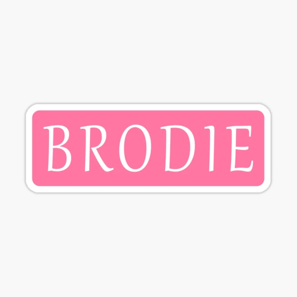 Brodie Name Sticker