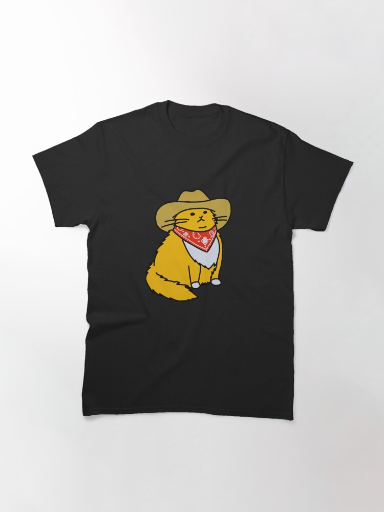 Thumbnail 3 of 7, Classic T-Shirt, Meowdy Cowboy Cat designed and sold by zoyadonohue.