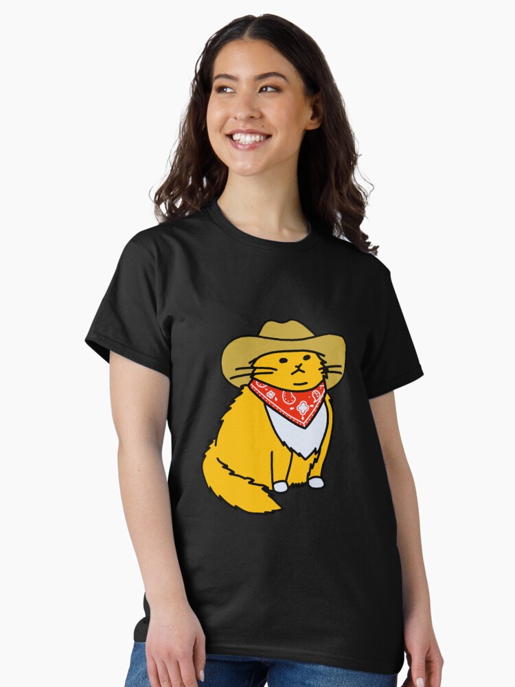Thumbnail 1 of 7, Classic T-Shirt, Meowdy Cowboy Cat designed and sold by zoyadonohue.