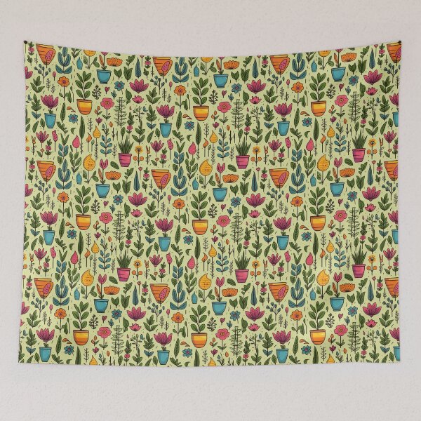 Item preview, Doodle Garden seamless design would to both children and adults designed and sold by PutsGroup.