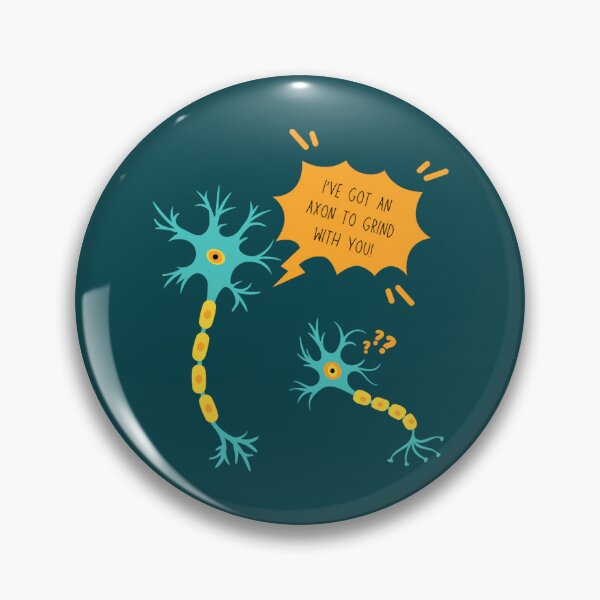 Item preview, An Axon to Grind Neuron Neuroscience Puns Funny Science Jokes  designed and sold by CreoRealities.