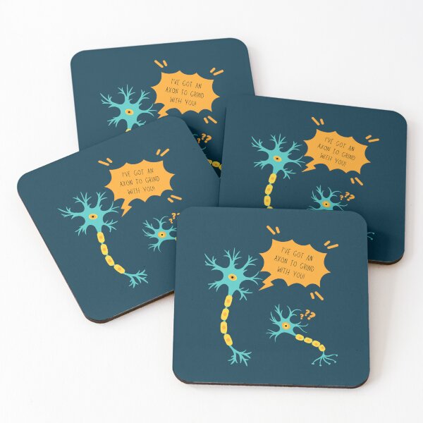 Item preview, An Axon to Grind Neuron Neuroscience Puns Funny Science Jokes  designed and sold by CreoRealities.