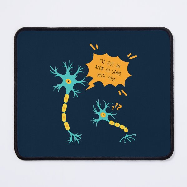 Item preview, An Axon to Grind Neuron Neuroscience Puns Funny Science Jokes designed and sold by CreoRealities.