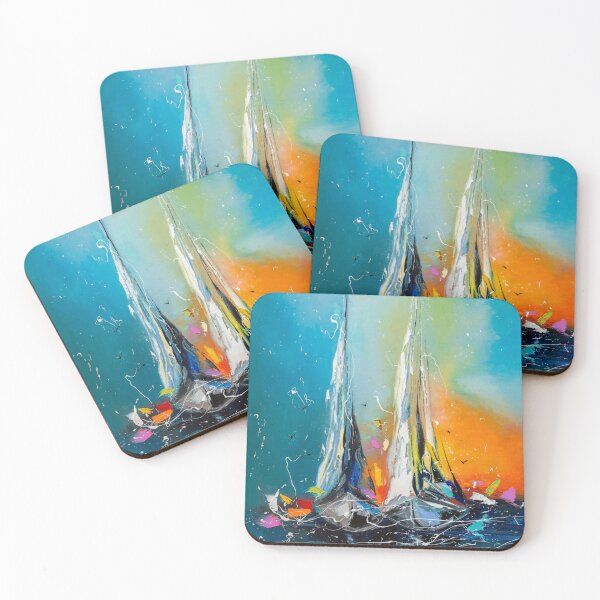 Item preview, Boats in the sunset light designed and sold by VladArt House.