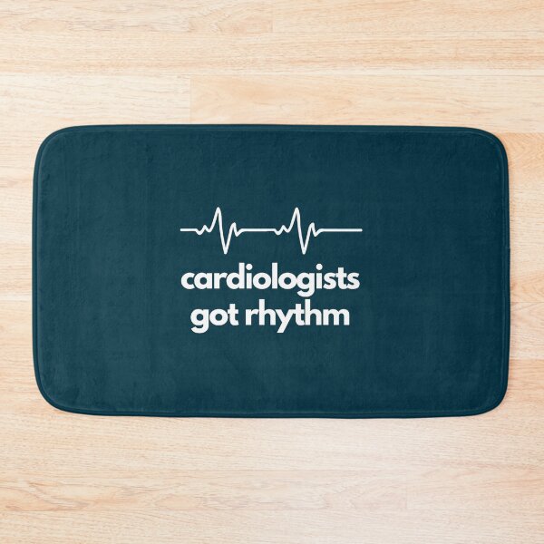Item preview, Cardiologists Got Rhythm- Cardiologist puns white text designed and sold by CreoRealities.