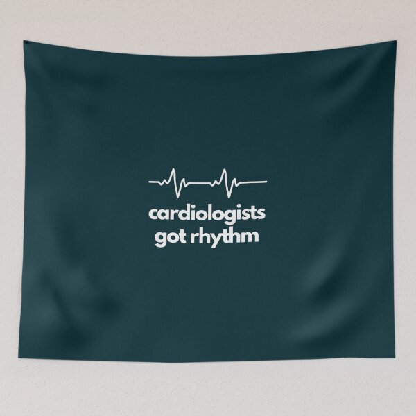 Item preview, Cardiologists Got Rhythm- Cardiologist puns white text designed and sold by CreoRealities.