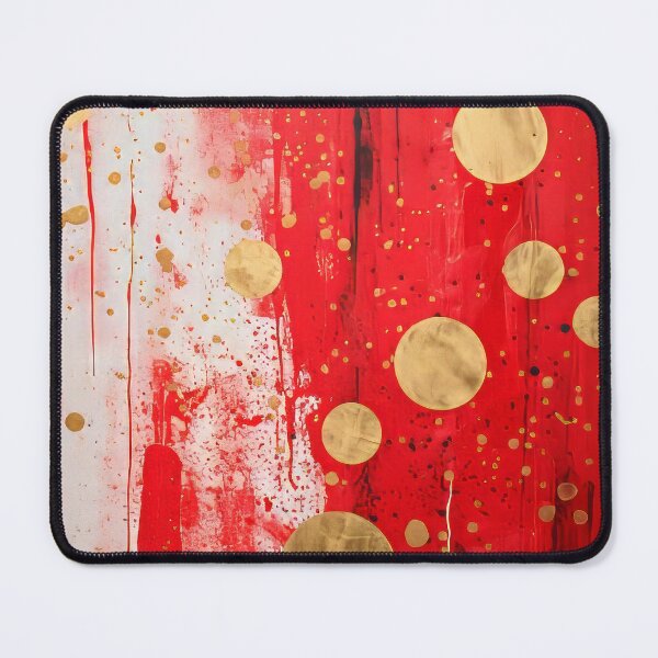 Item preview, Polka Dot - Red & Gold Abstract #2 designed and sold by TLCPhotoArt.