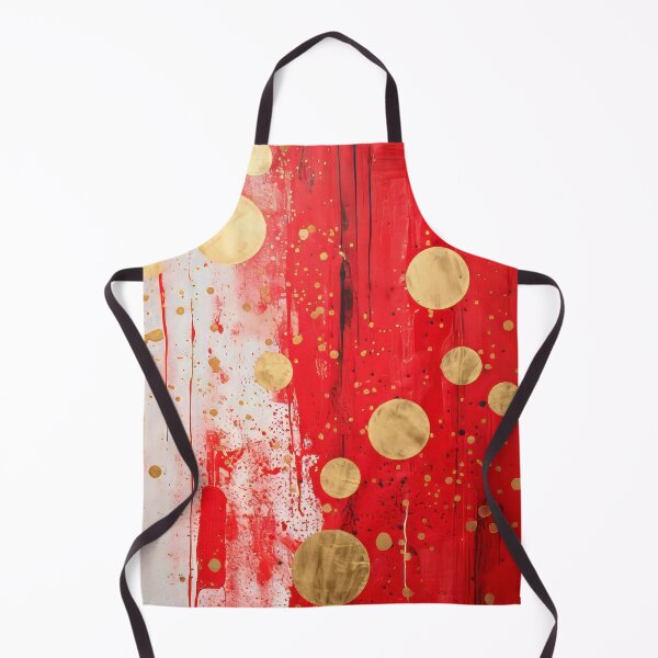 Item preview, Polka Dot - Red & Gold Abstract #2 designed and sold by TLCPhotoArt.