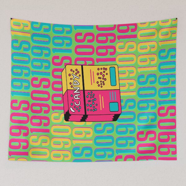 Item preview, 1990s retro design 10 - Green Background designed and sold by PunjabanJatti.