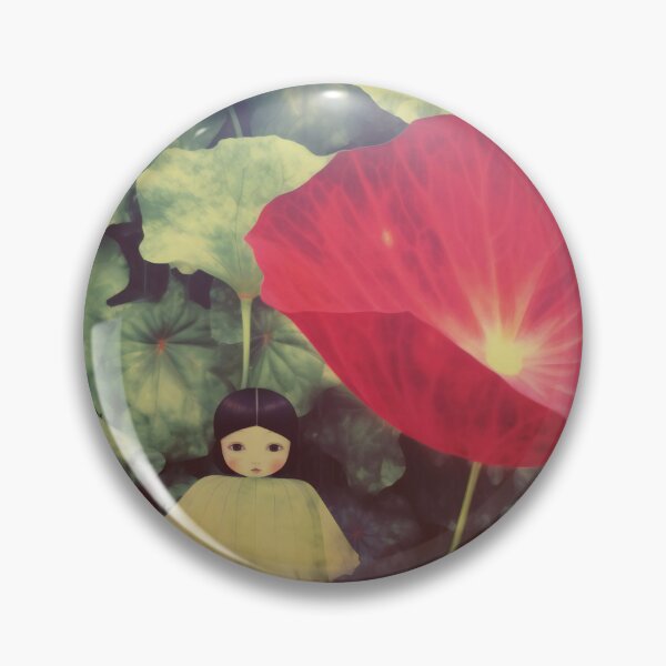 Item preview, Japanese Flower Fairy 0.5 - Sheltering Under a Poppy designed and sold by Oh Halo Berry.