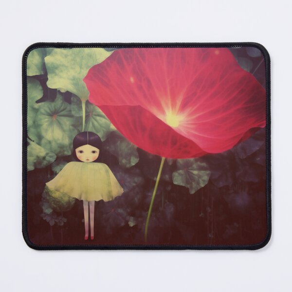 Item preview, Japanese Flower Fairy 0.5 - Sheltering Under a Poppy designed and sold by Oh Halo Berry.