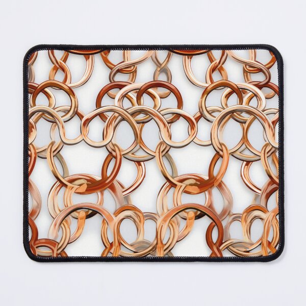 Item preview, Colorful fantasy pattern white gold copper chain chain links net designed and sold by G-M-Designs.