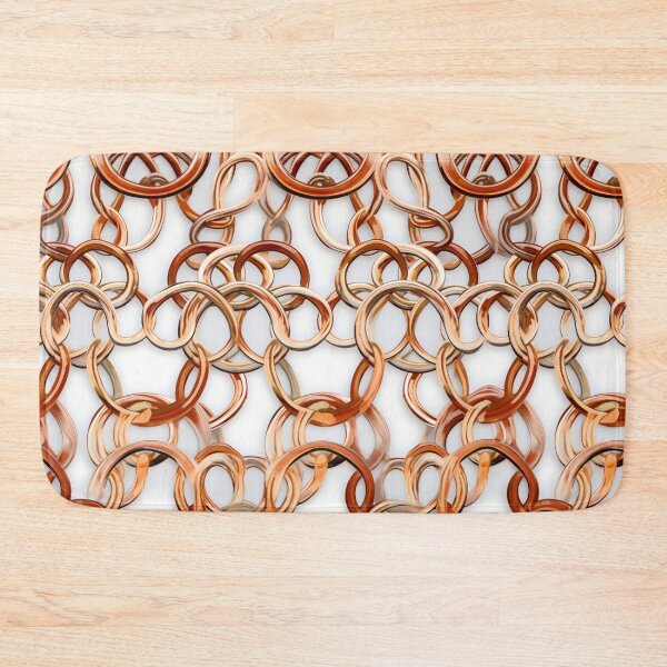 Item preview, Colorful fantasy pattern white gold copper chain chain links net designed and sold by G-M-Designs.