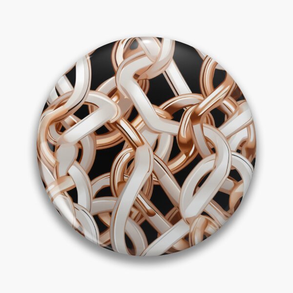 Item preview, Colorful fantasy pattern white gold copper black chain chain links net designed and sold by G-M-Designs.
