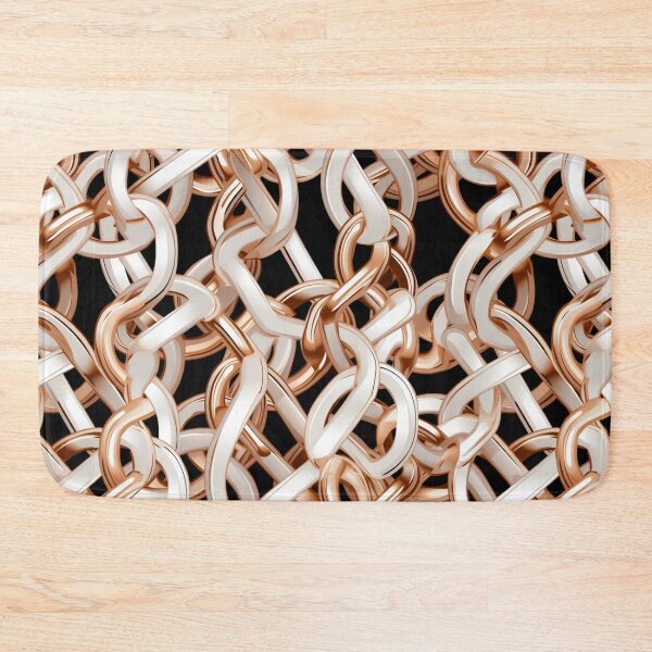 Item preview, Colorful fantasy pattern white gold copper black chain chain links net designed and sold by G-M-Designs.