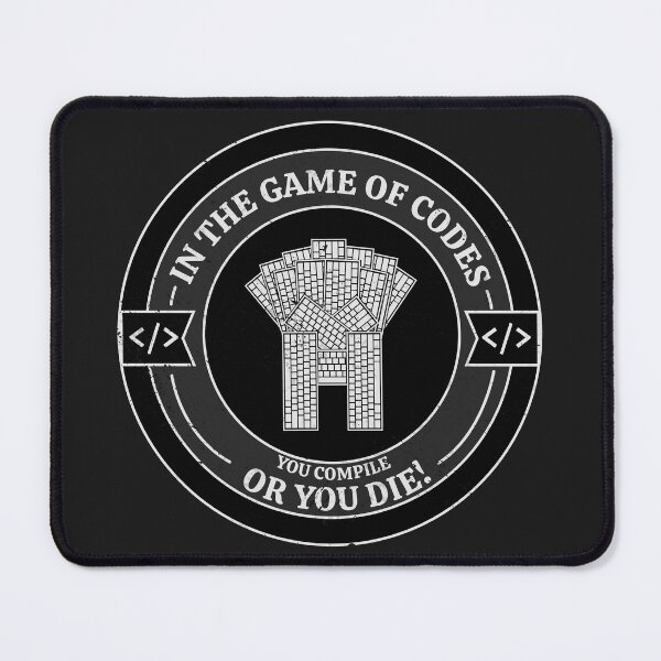 Item preview, In the Game of Codes, you compile or you die(black) designed and sold by Code Monkeys.