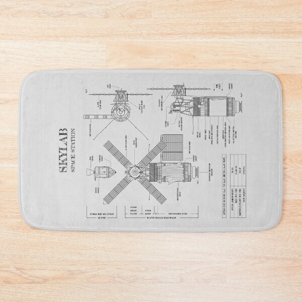 Item preview, Skylab Space Station (White Stencil - No Background. Vertical) designed and sold by BGALAXY.