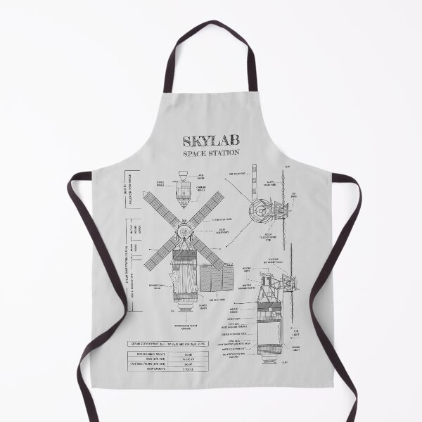 Item preview, Skylab Space Station (White Stencil - No Background. Vertical) designed and sold by BGALAXY.
