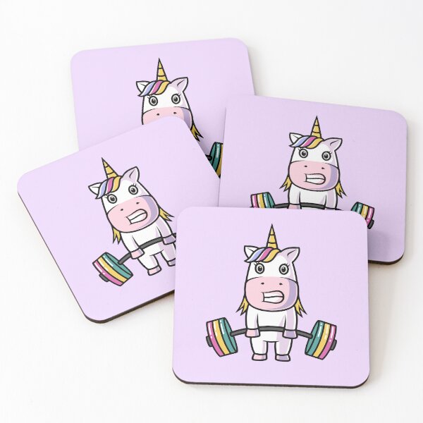 Item preview, Cute unicorn workout cartoon illustration designed and sold by cubbone.