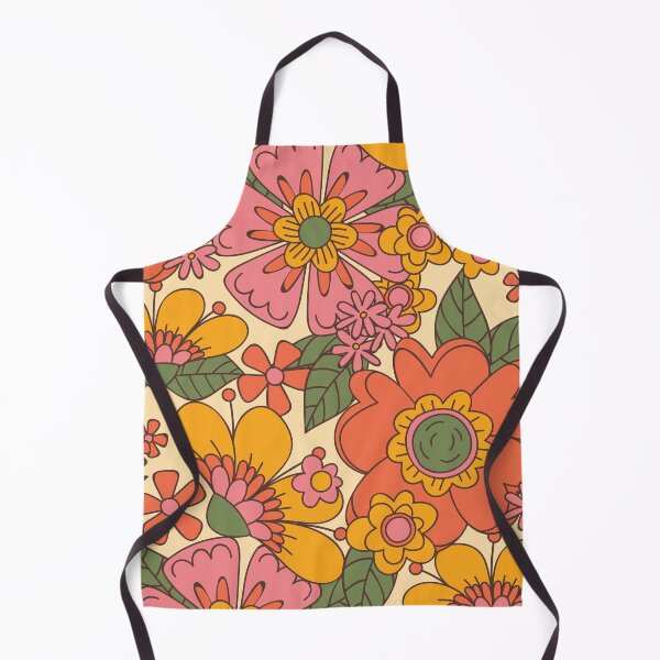 Item preview, Groovy Retro Floral Pattern designed and sold by NicolJay.