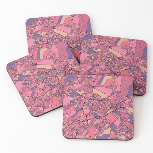 Item preview, Sofia Map Pattern in Purple & Pink designed and sold by PatternMaps.