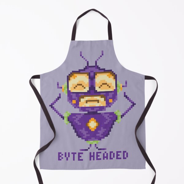 Item preview, Byte Headed Robot Pixel Art designed and sold by iamKaye.
