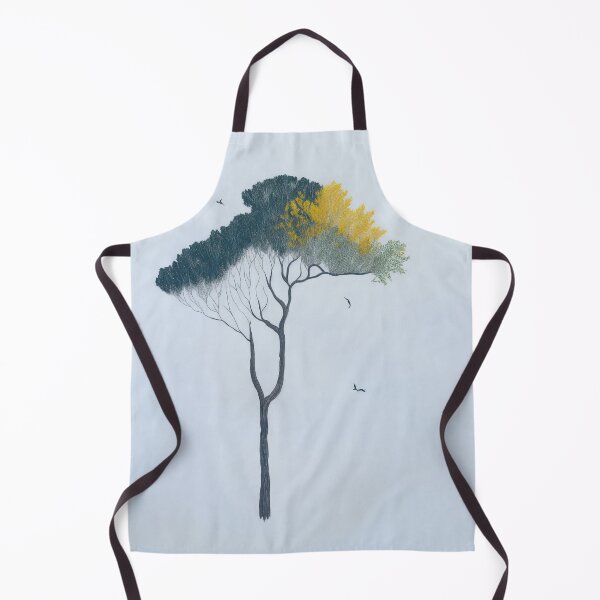 Item preview, Minimalist Tree Nature Yellow Drawing designed and sold by druidwolfart.