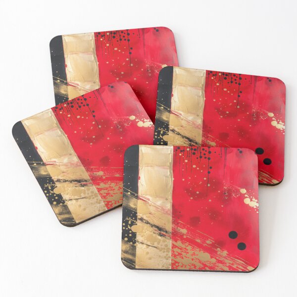 Item preview, Polka Dot - Red & Gold Abstract #3 designed and sold by TLCPhotoArt.