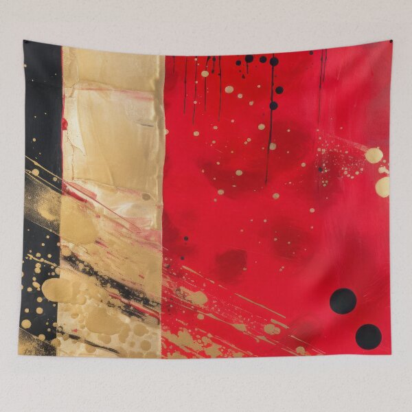 Item preview, Polka Dot - Red & Gold Abstract #3 designed and sold by TLCPhotoArt.