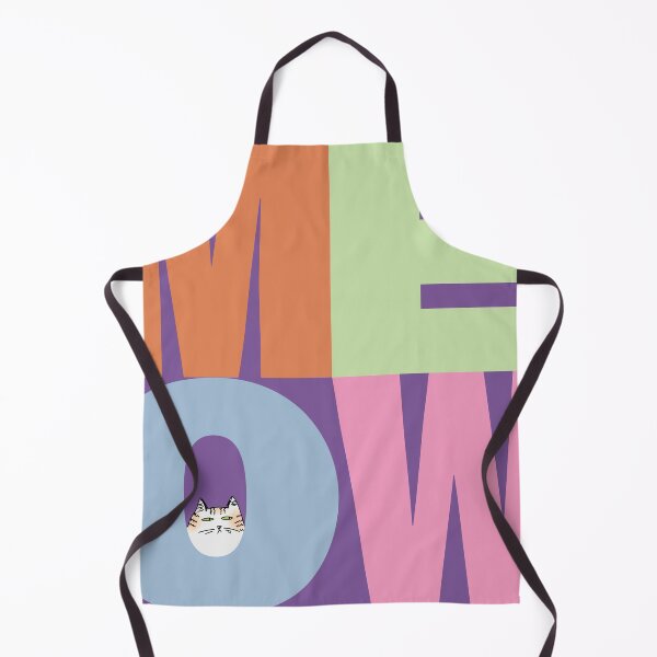 Item preview, Meow in bold letters with tiger cat designed and sold by HelenDBVickers.