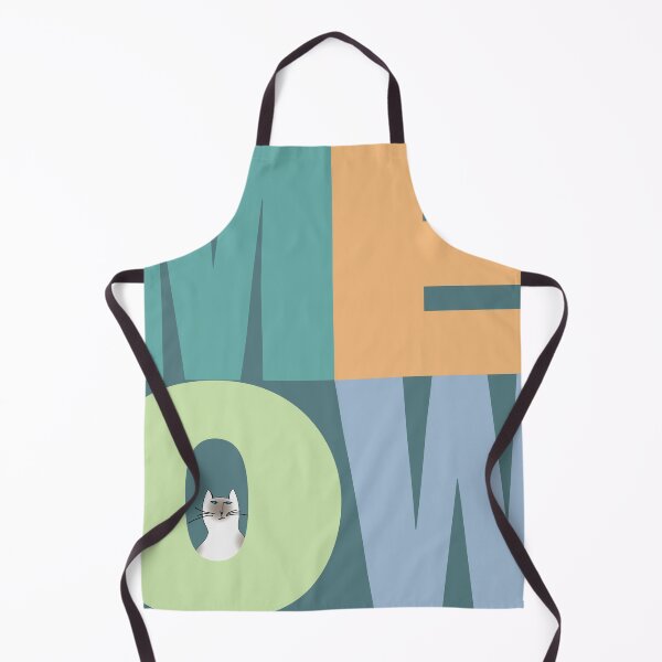 Item preview, Meow in bold letters with siameser cat designed and sold by HelenDBVickers.