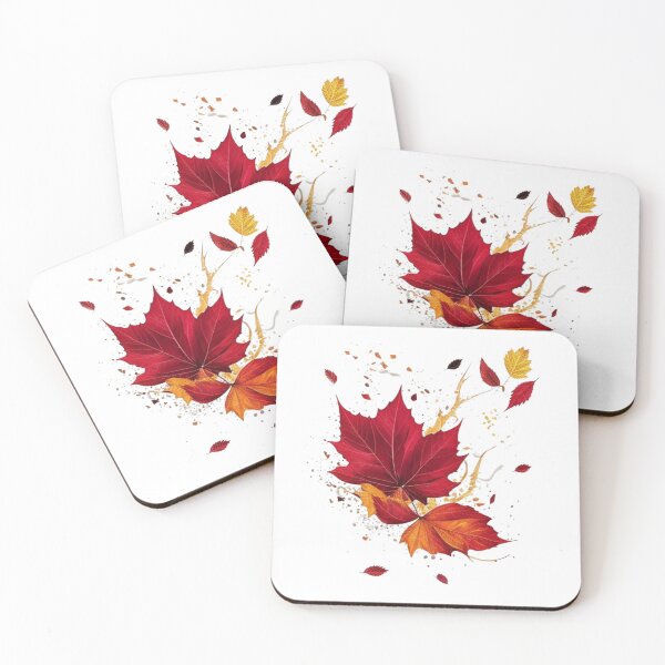 Item preview, Autumnal design with falling leaves designed and sold by Jawoahl.