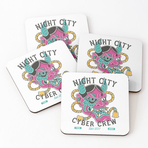 Item preview, Cyber Crew - Sci Fi Punk - Hannya Mask Tattoo  designed and sold by Nemons.