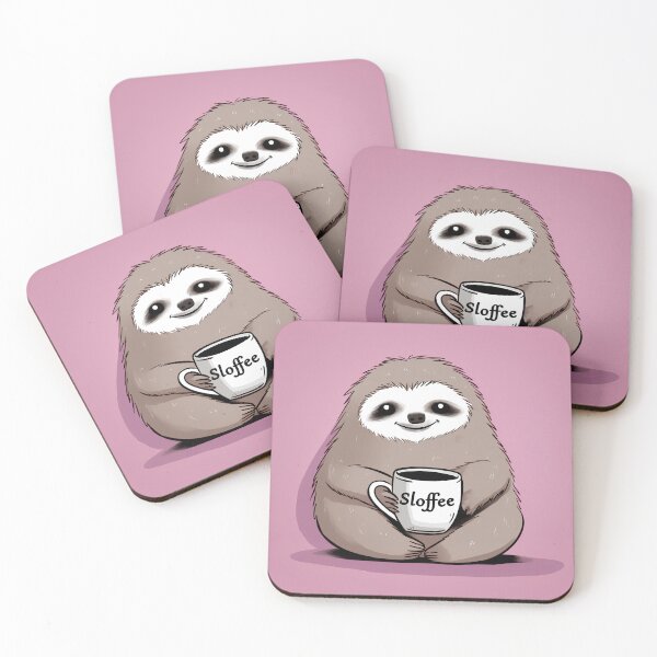 Item preview, Sloffee - Slow Coffee Drinking in Sloth style designed and sold by TheHellSong.