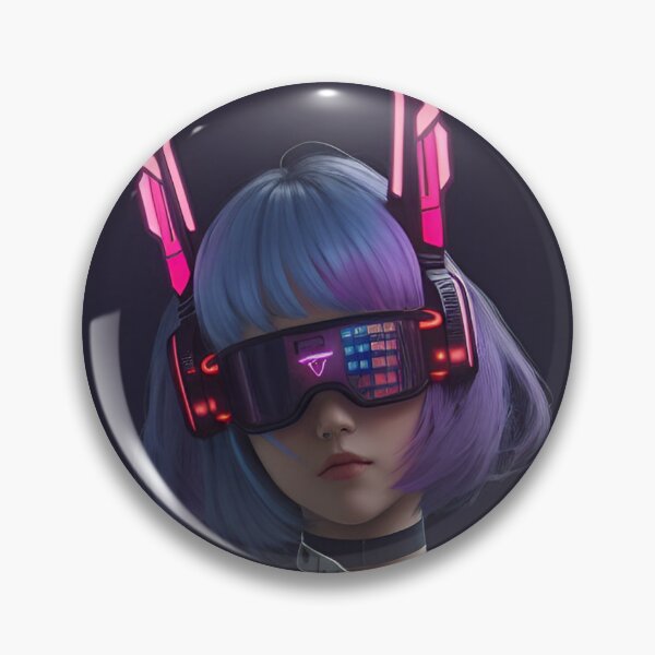 Item preview, cyberpunk girl designed and sold by createinpixels.
