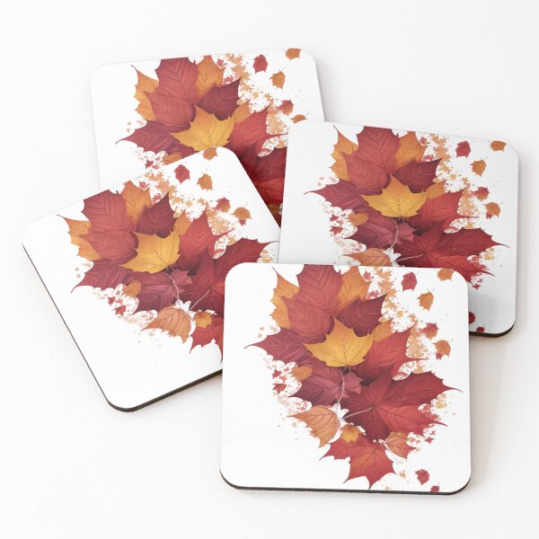 Item preview, Autumnal design with falling leaves designed and sold by Jawoahl.