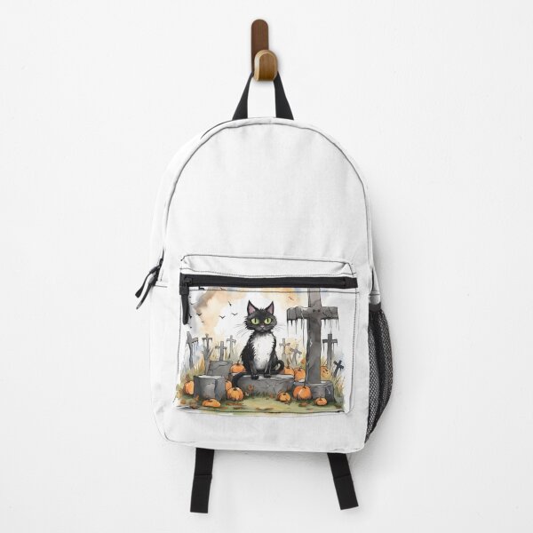 Item preview, Halloween Cat Watercolor Style No.7 designed and sold by ShioriArt Design.