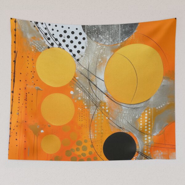 Item preview, Polka Dot - Orange Abstract #1 designed and sold by TLCPhotoArt.